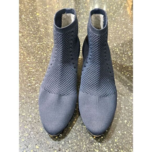 Eileen Fisher Purl Stretch Ankle Boot | Navy - Picture 5 of 7